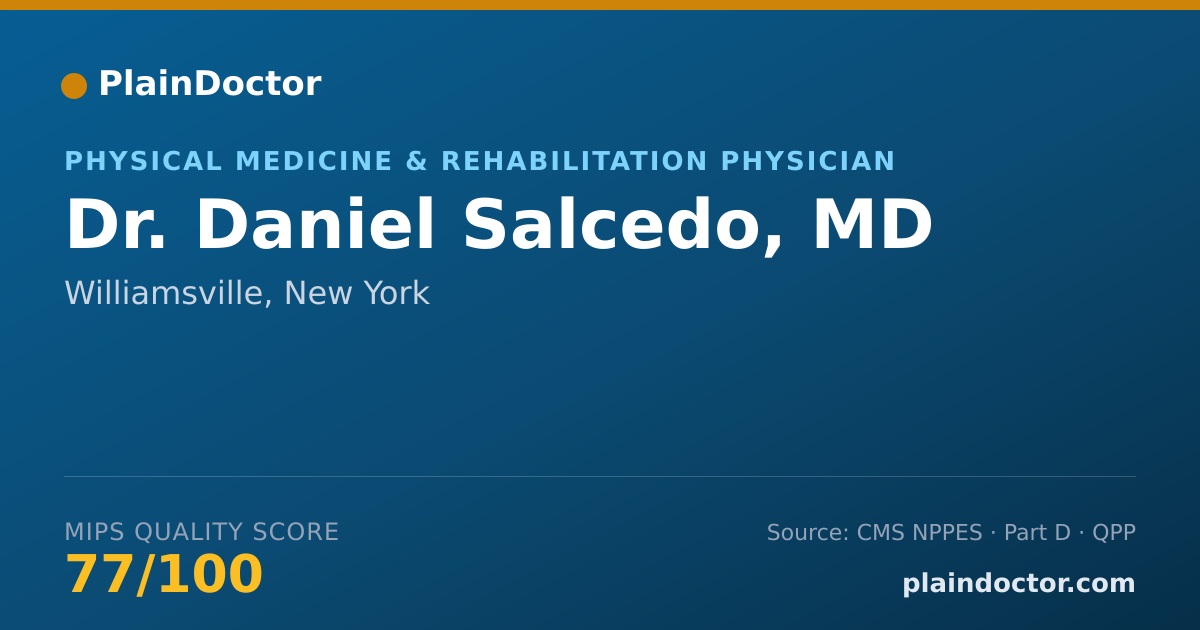 Shareable card for Daniel Salcedo, MD - Physical Medicine & Rehabilitation Physician, Williamsville, NY