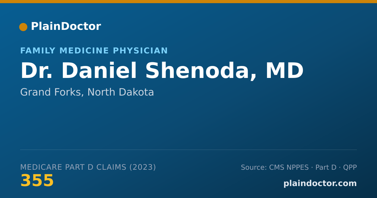 Shareable card for Daniel Shenoda, MD - Family Medicine Physician, Grand Forks, ND