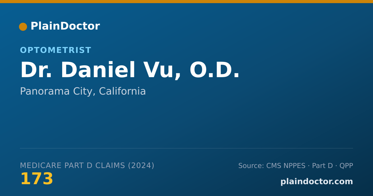 Shareable card for Daniel Vu, O.D. - Optometrist, Panorama City, CA