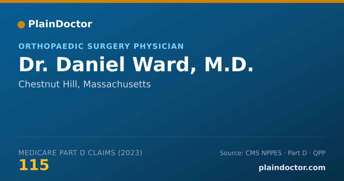 Shareable card for Daniel Ward, M.D. - Orthopaedic Surgery Physician, Chestnut Hill, MA