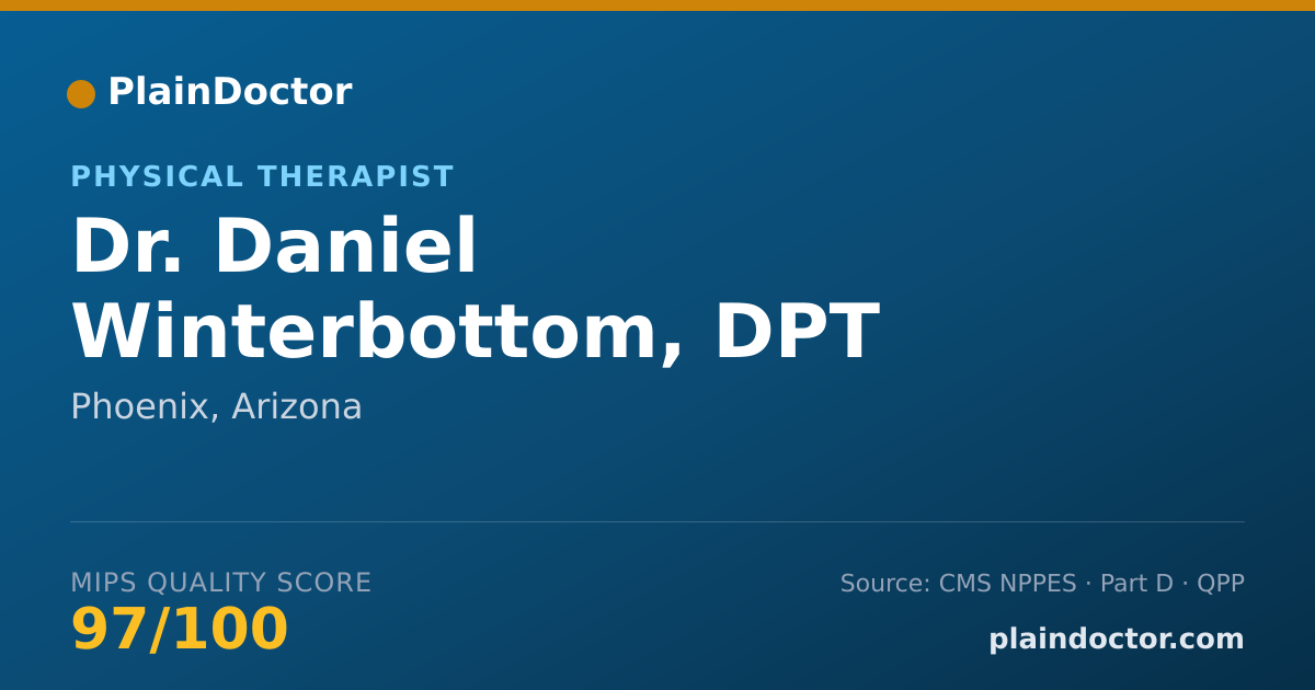 Shareable card for Daniel Winterbottom, DPT - Physical Therapist, Phoenix, AZ