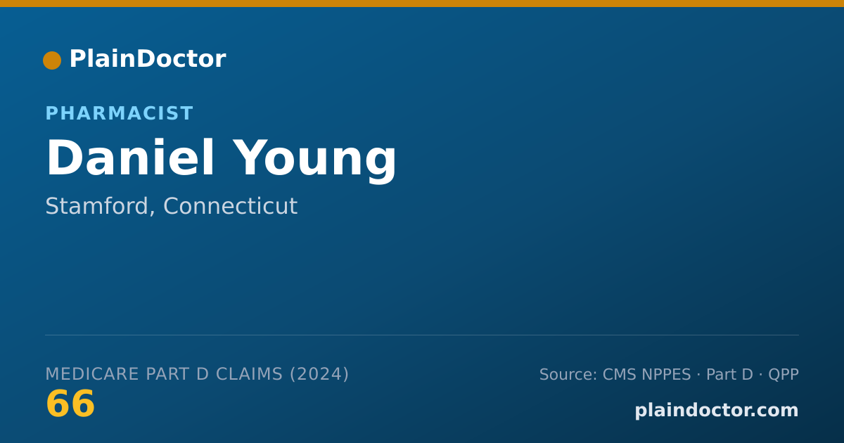 Shareable card for Daniel Young - Pharmacist, Stamford, CT