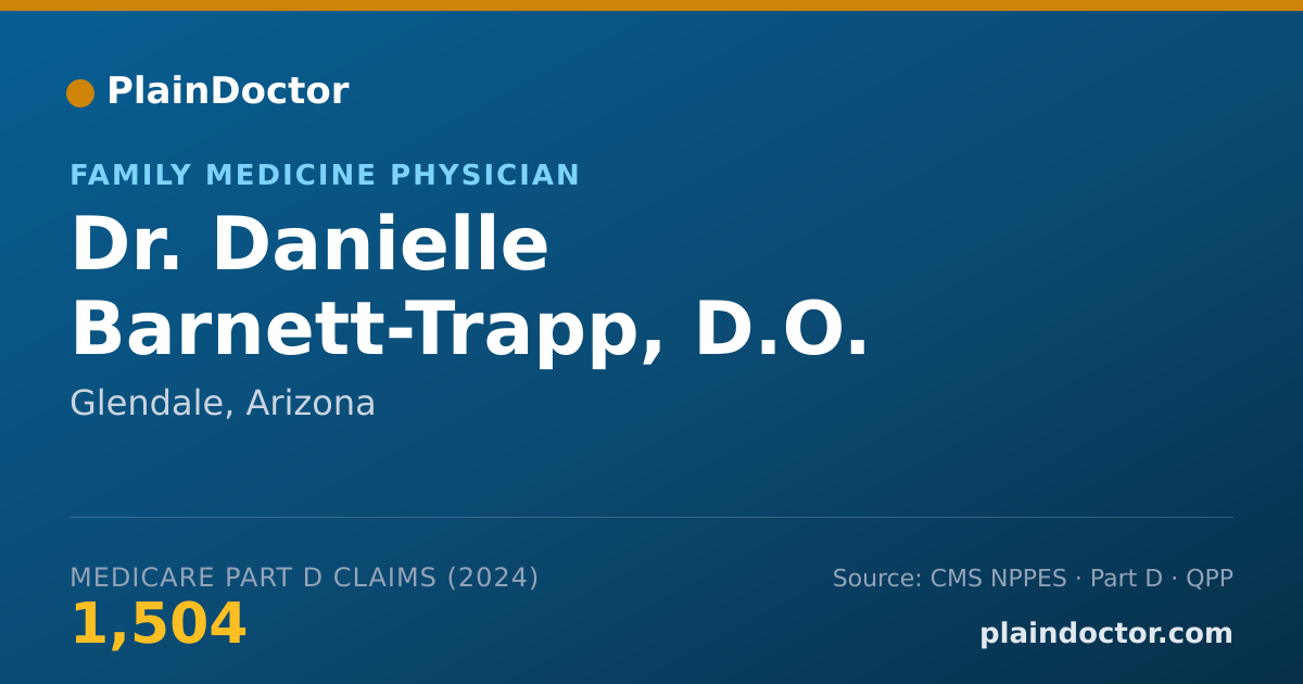 Shareable card for Danielle Barnett-Trapp, D.O. - Family Medicine Physician, Glendale, AZ