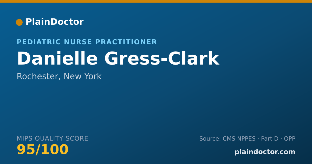 Shareable card for Danielle Gress-Clark - Pediatric Nurse Practitioner, Rochester, NY