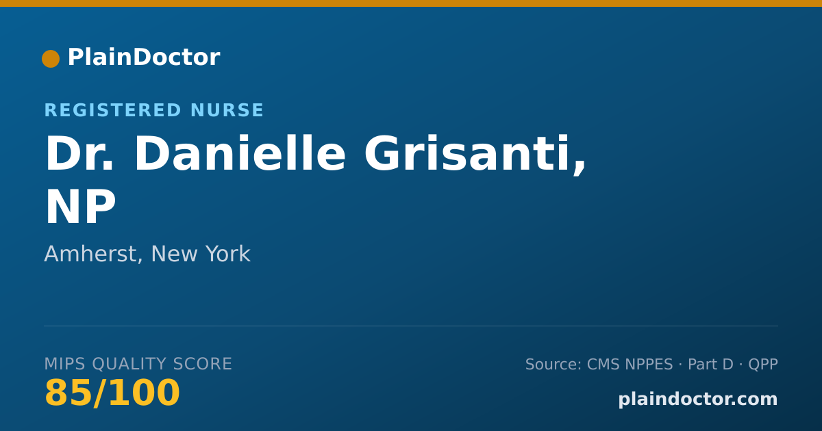 Shareable card for Danielle Grisanti, NP - Registered Nurse, Amherst, NY