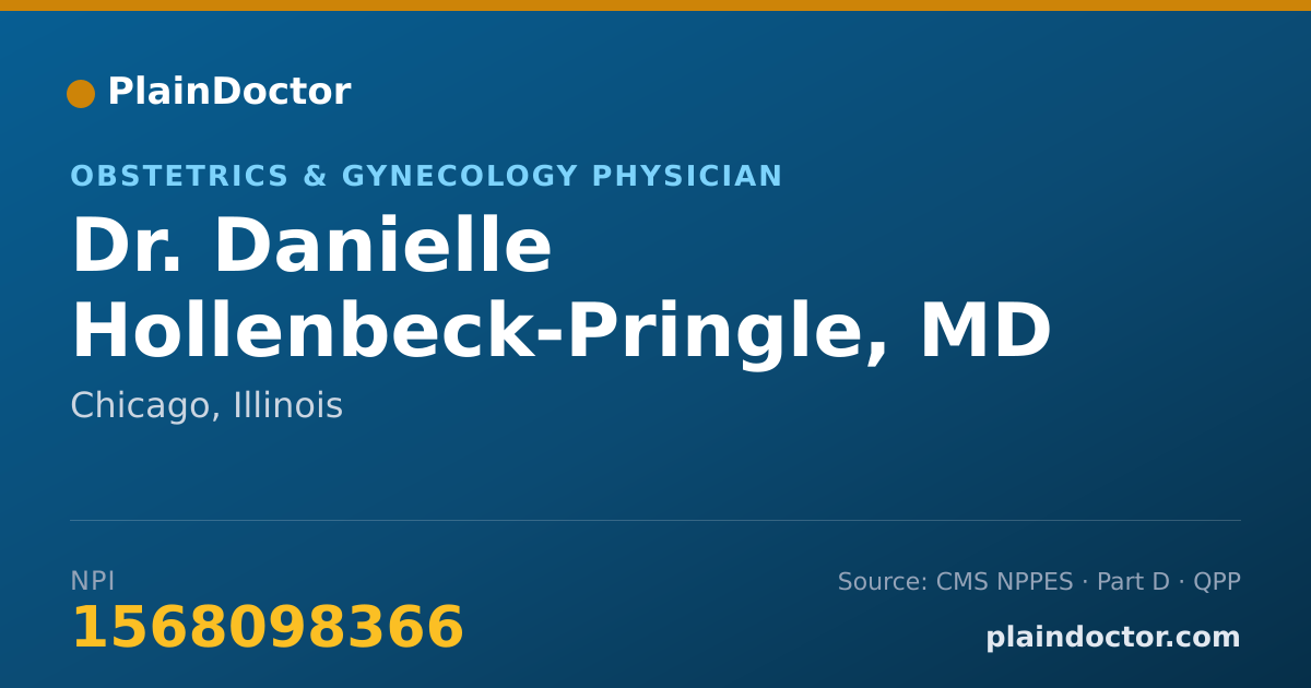 Shareable card for Danielle Hollenbeck-Pringle, MD MPH - Obstetrics & Gynecology Physician, Chicago, IL