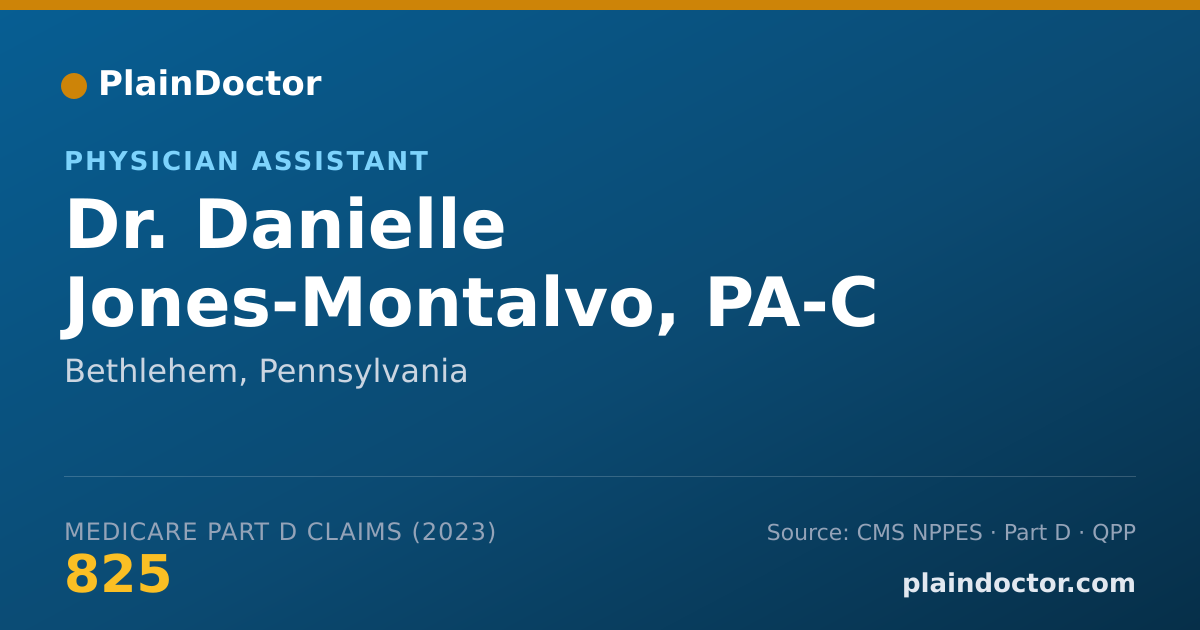 Shareable card for Danielle Jones-Montalvo, PA-C - Physician Assistant, Bethlehem, PA