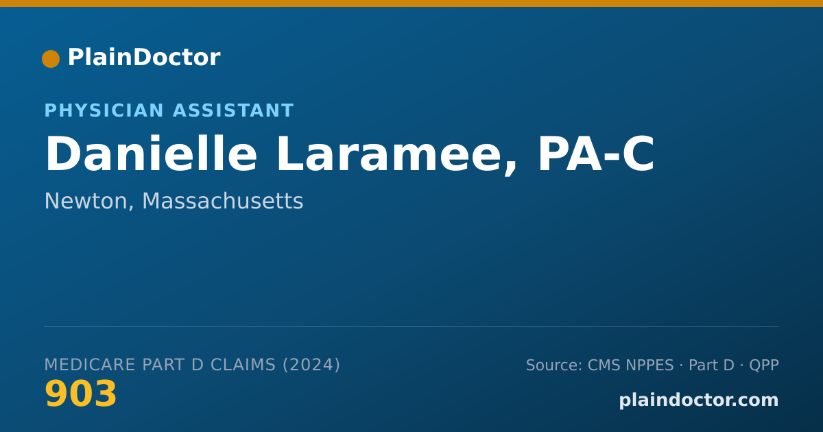 Shareable card for Danielle Laramee, PA-C - Physician Assistant, Newton, MA