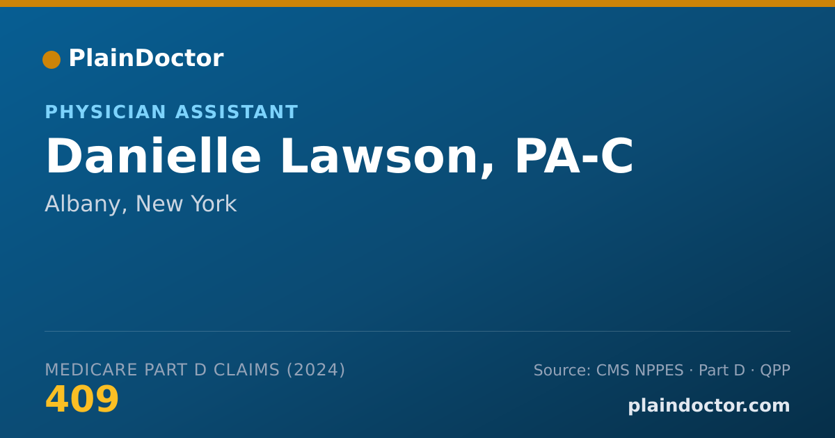 Shareable card for Danielle Lawson, PA-C - Physician Assistant, Albany, NY