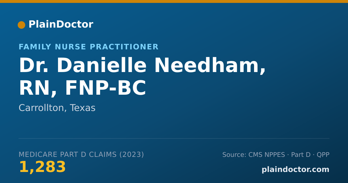 Shareable card for Danielle Needham, RN, FNP-BC - Family Nurse Practitioner, Carrollton, TX
