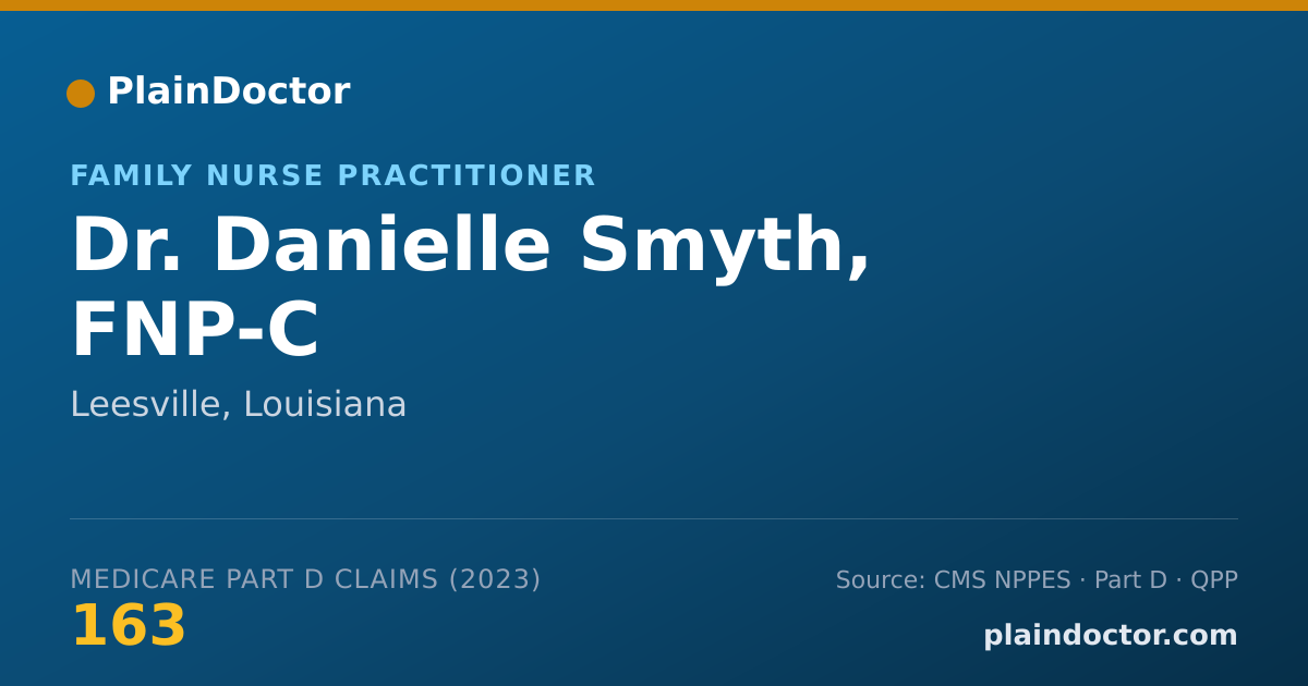 Shareable card for Danielle Smyth, FNP-C - Family Nurse Practitioner, Leesville, LA