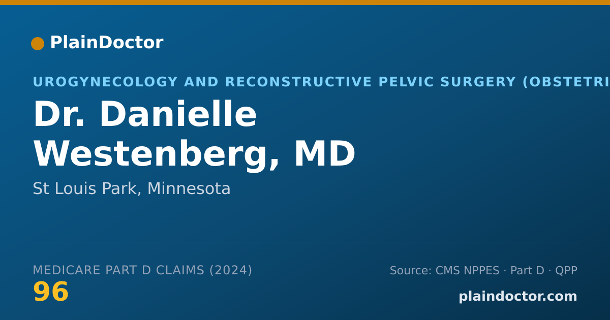 Shareable card for Danielle Westenberg, MD - Obstetrics & Gynecology Physician, St Louis Park, MN