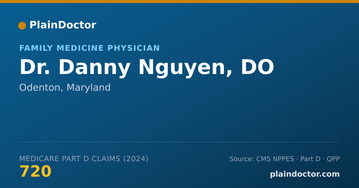 Shareable card for Danny Nguyen, DO - Family Medicine Physician, Odenton, MD