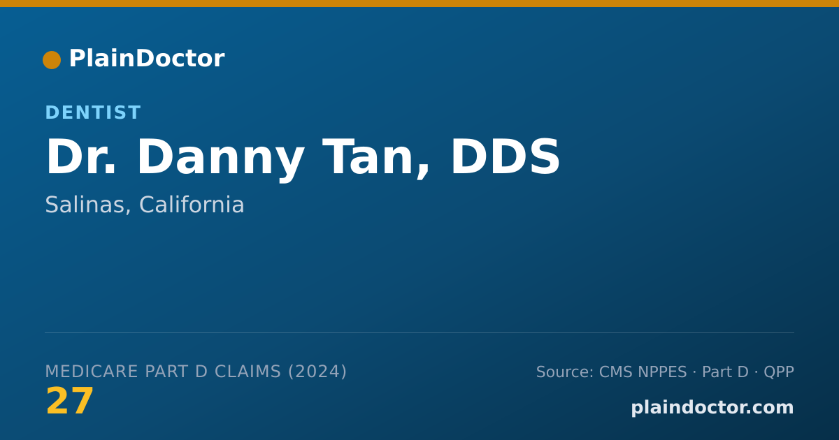 Shareable card for Danny Tan, DDS - Dentist, Salinas, CA