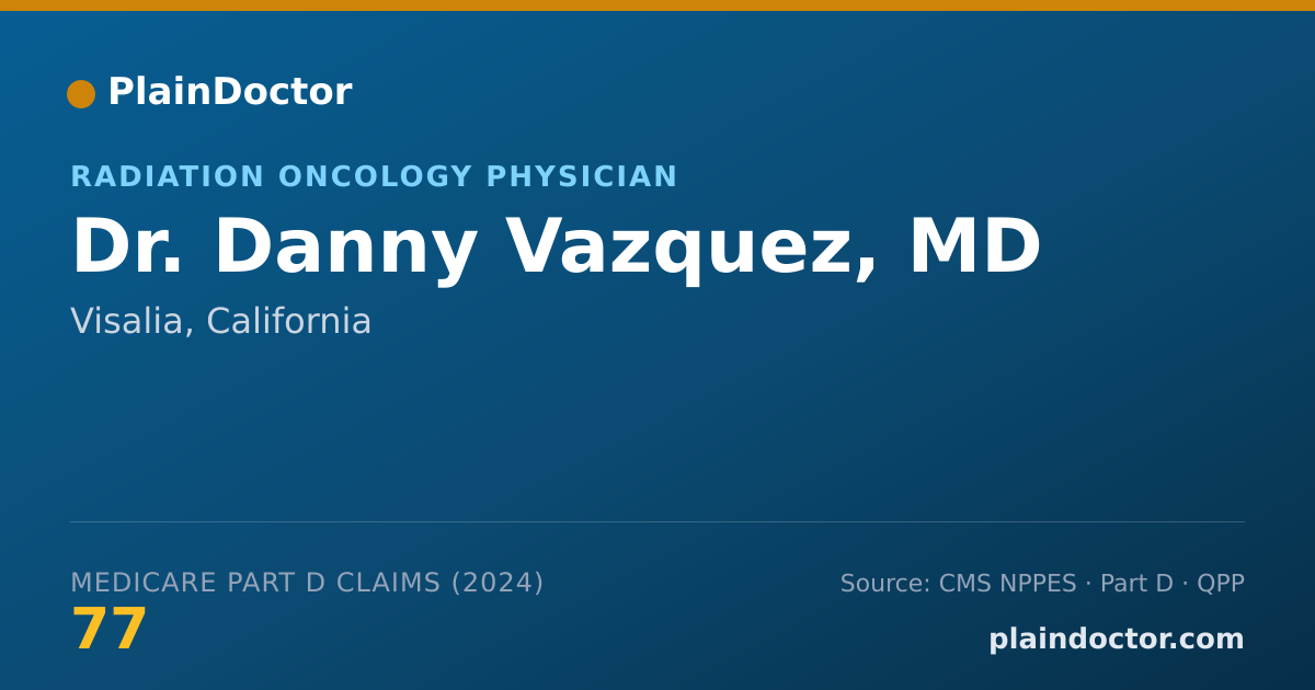 Shareable card for Danny Vazquez, MD - Internal Medicine Physician, Visalia, CA