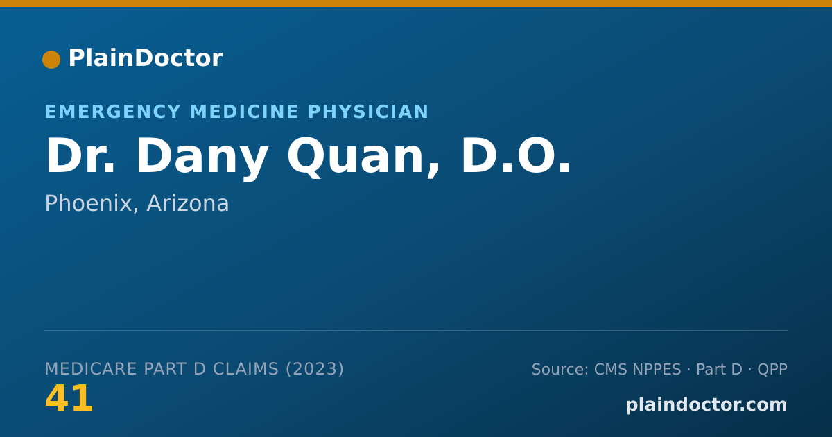 Shareable card for Dany Quan, D.O. - Emergency Medicine Physician, Phoenix, AZ