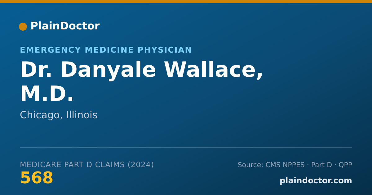 Shareable card for Danyale Wallace, M.D. - Emergency Medicine Physician, Chicago, IL