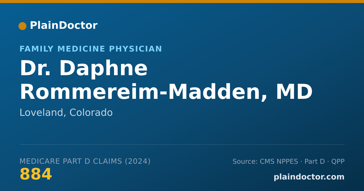 Shareable card for Daphne Rommereim-Madden, MD - Family Medicine Physician, Loveland, CO