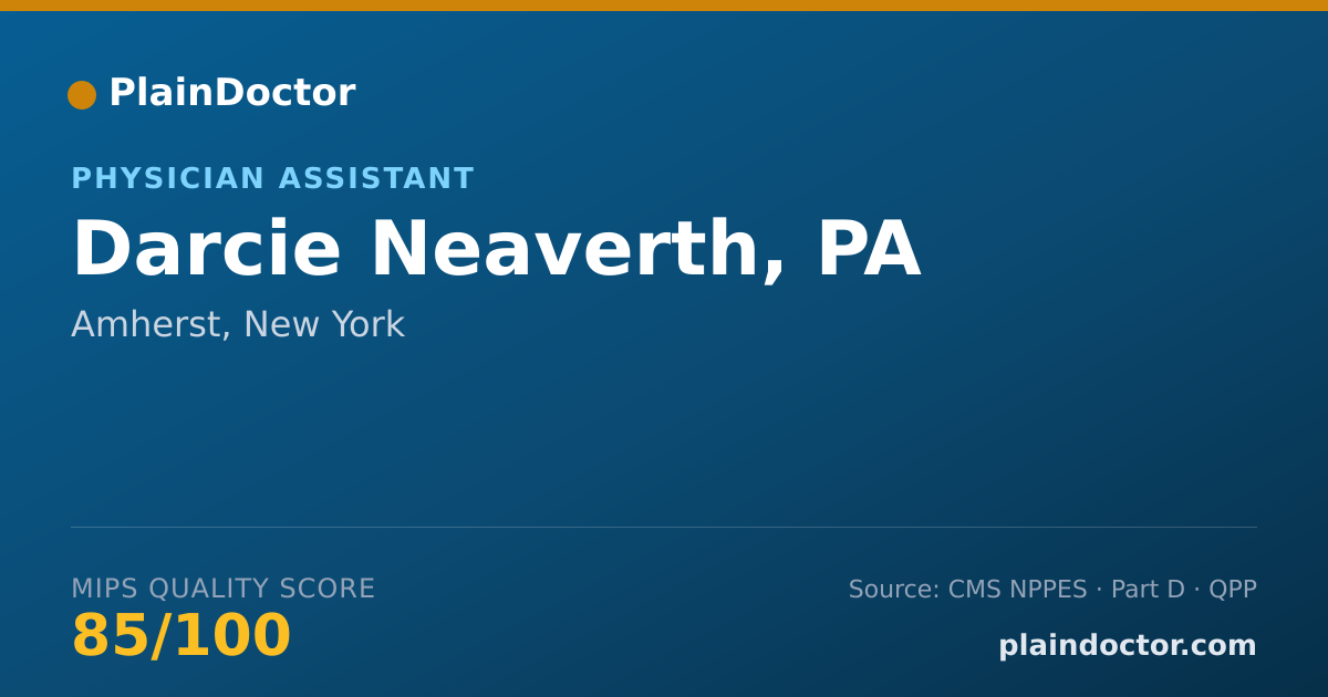 Shareable card for Darcie Neaverth, PA - Physician Assistant, Amherst, NY
