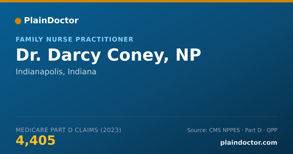 Shareable card for Darcy Coney, NP - Family Nurse Practitioner, Indianapolis, IN