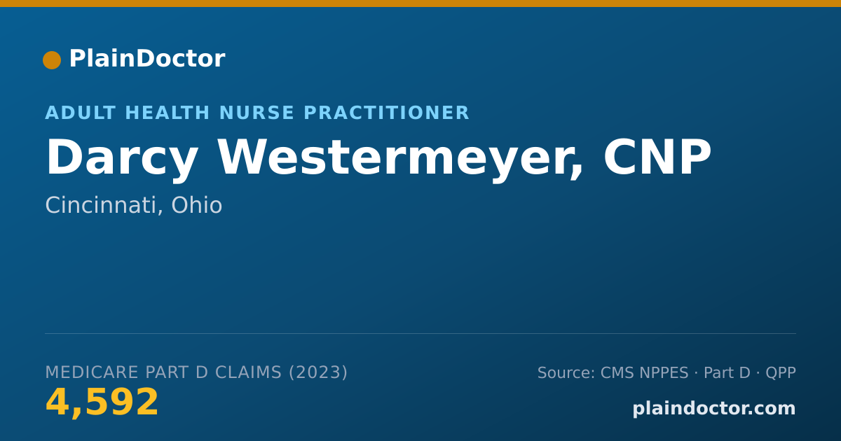 Shareable card for Darcy Westermeyer, CNP - Adult Health Nurse Practitioner, Cincinnati, OH