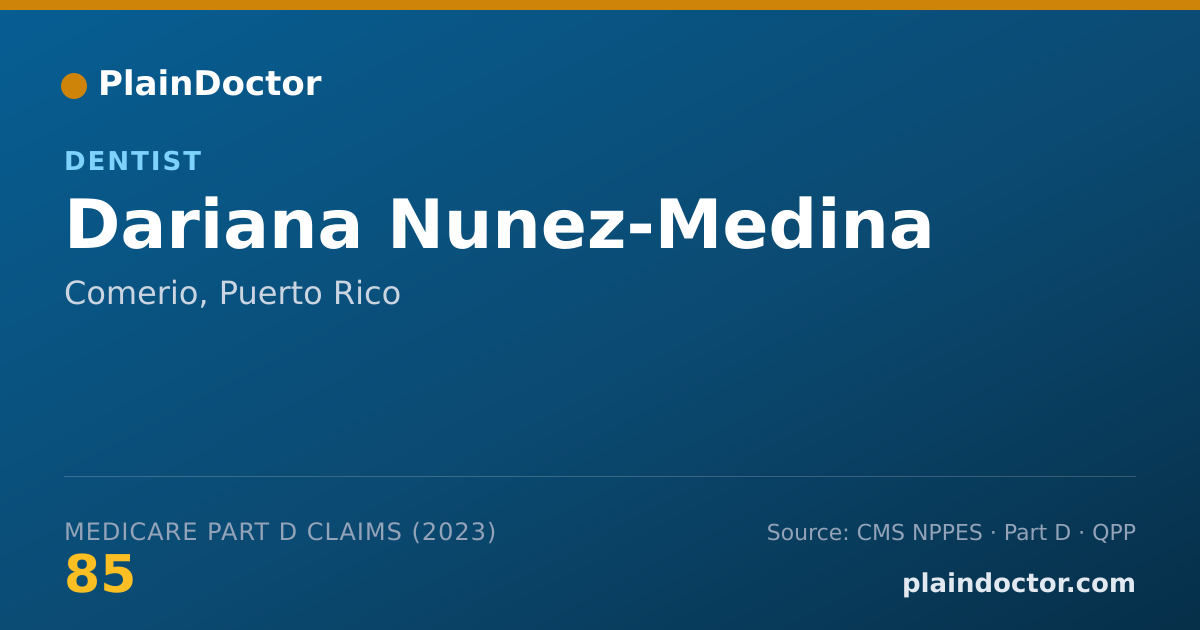 Shareable card for Dariana Nunez-Medina - Dentist, Comerio, PR