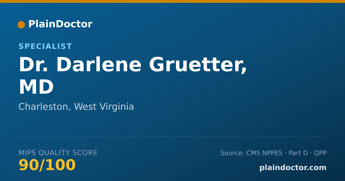Shareable card for Darlene Gruetter, MD - Specialist, Charleston, WV