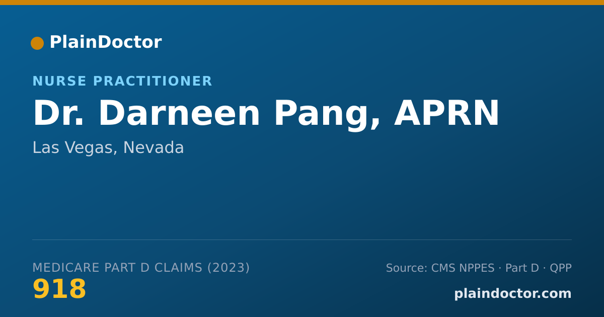Shareable card for Darneen Pang, APRN - Nurse Practitioner, Las Vegas, NV