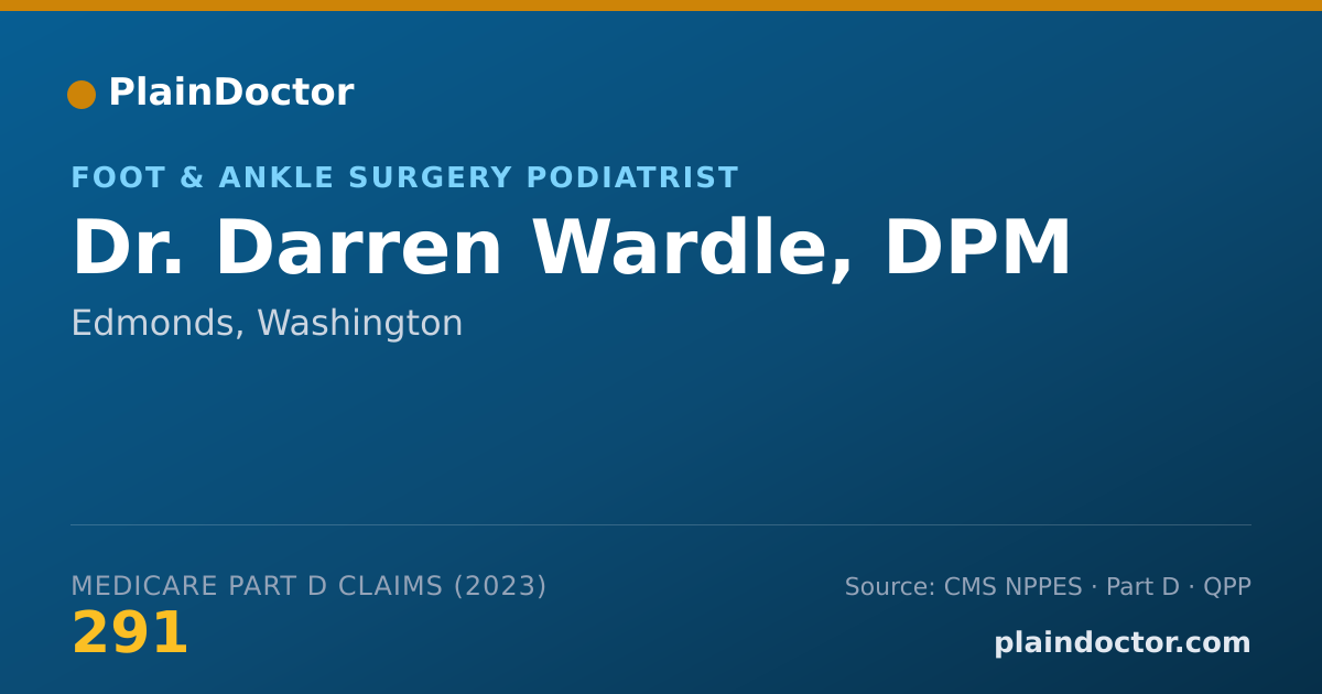 Shareable card for Darren Wardle, DPM - Foot & Ankle Surgery Podiatrist, Edmonds, WA