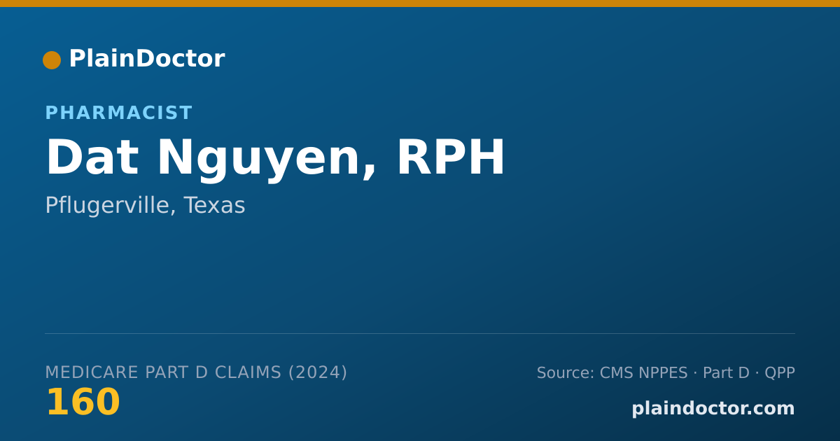 Shareable card for Dat Nguyen, RPH - Pharmacist, Pflugerville, TX