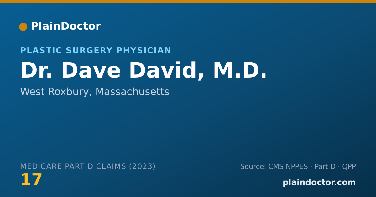 Shareable card for Dave David, M.D. - Plastic Surgery Physician, West Roxbury, MA