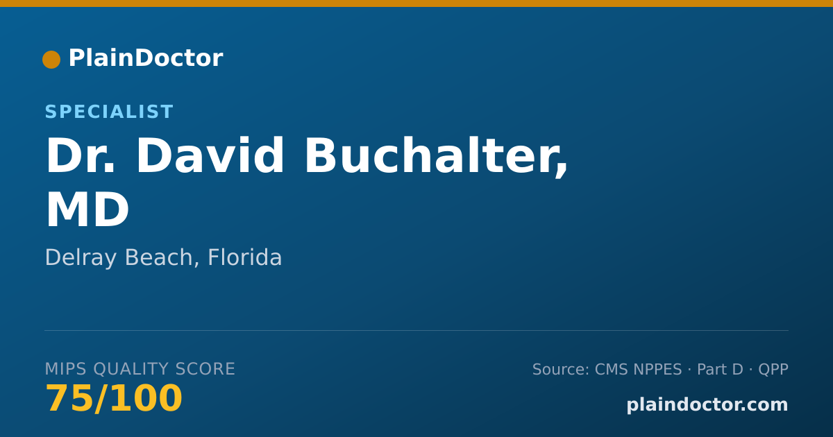 Shareable card for David Buchalter, MD - Specialist, Delray Beach, FL