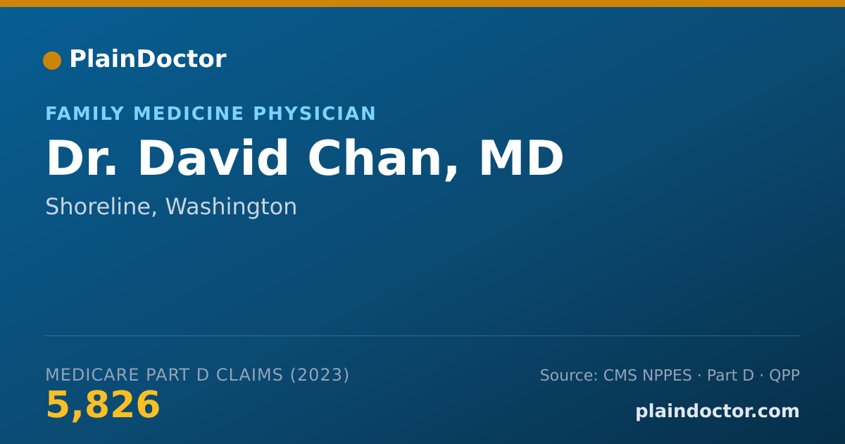 Shareable card for David Chan, MD - Family Medicine Physician, Shoreline, WA