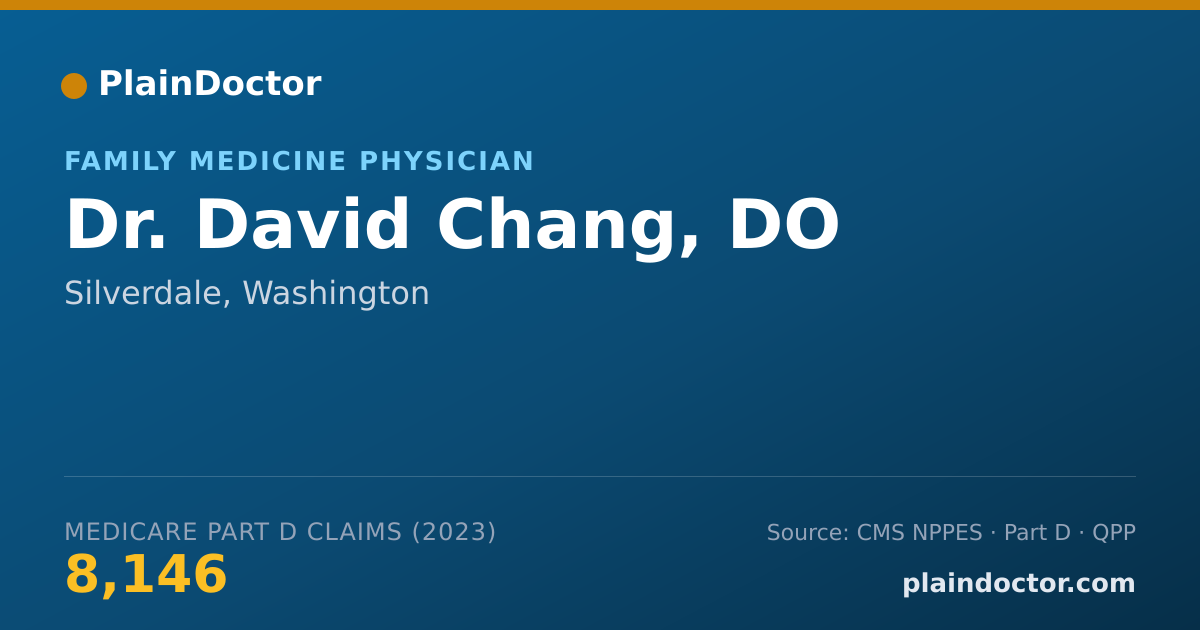 Shareable card for David Chang, DO - Family Medicine Physician, Silverdale, WA