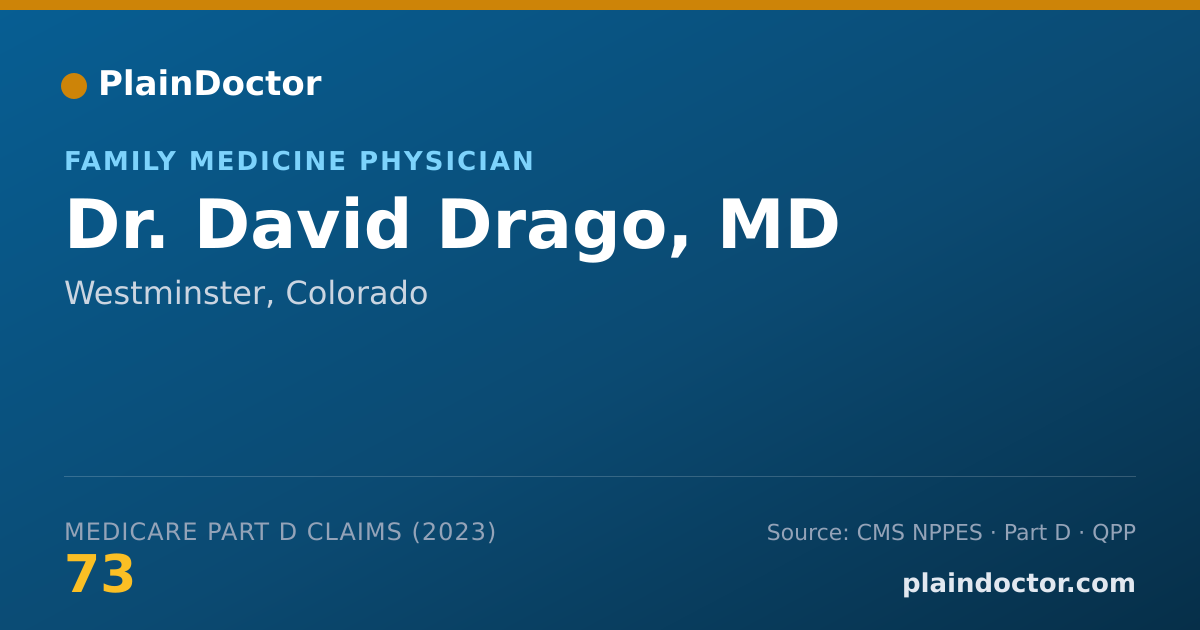 Shareable card for David Drago, MD - Family Medicine Physician, Westminster, CO
