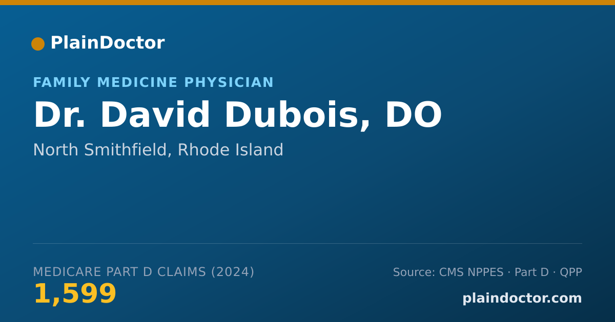 Shareable card for David Dubois, DO - Family Medicine Physician, North Smithfield, RI
