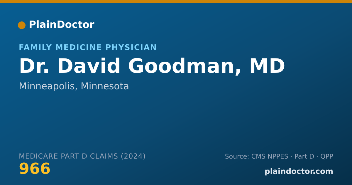 Shareable card for David Goodman, MD - Family Medicine Physician, Minneapolis, MN