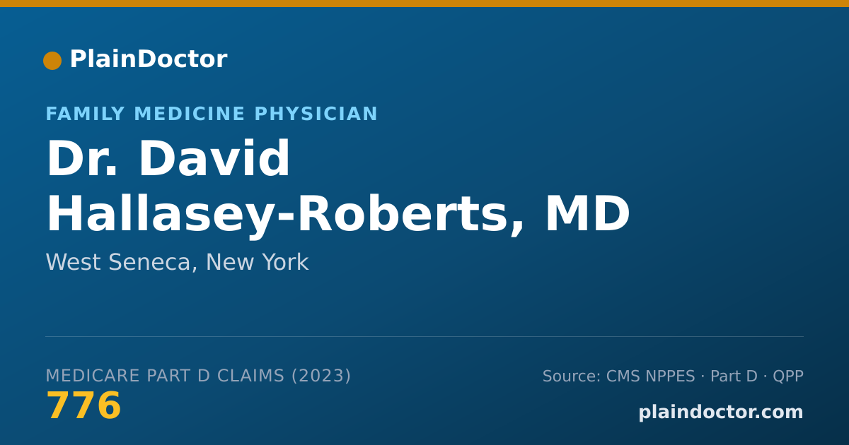 Shareable card for David Hallasey-Roberts, MD - Family Medicine Physician, West Seneca, NY