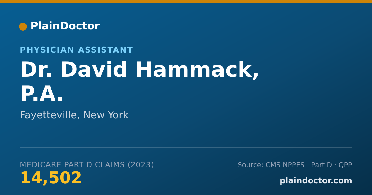 Shareable card for David Hammack, P.A. - Physician Assistant, Fayetteville, NY