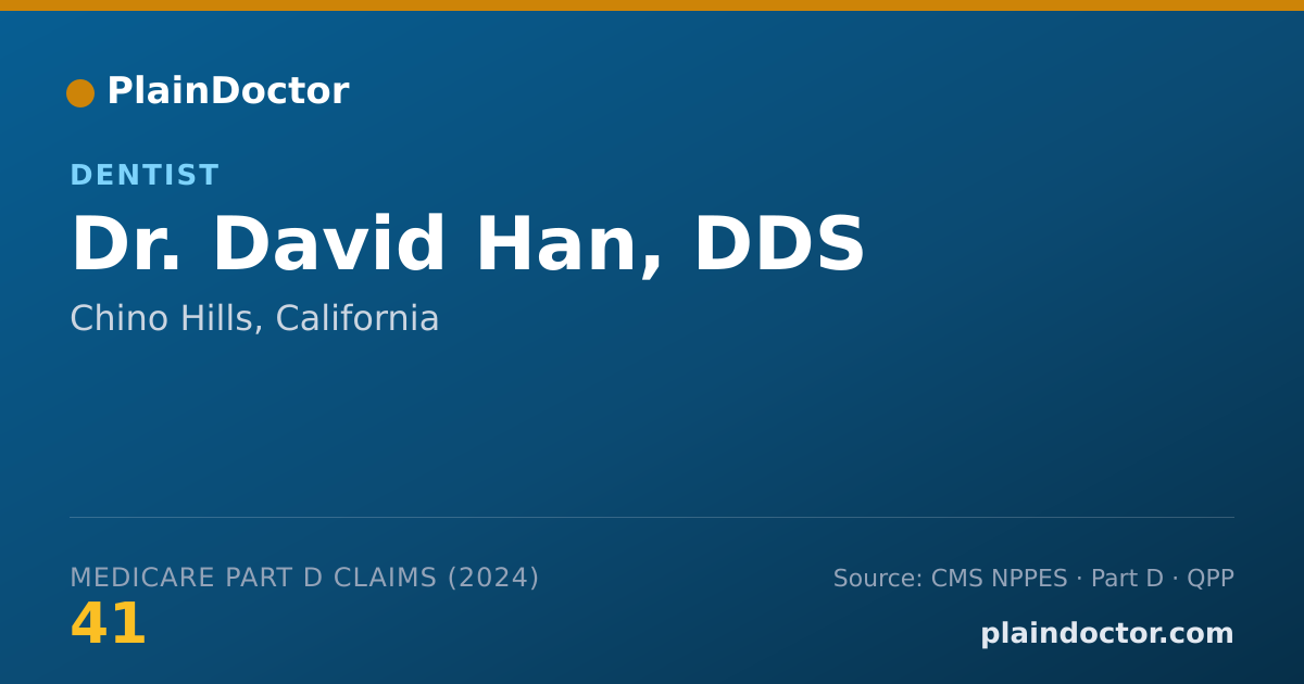 Shareable card for David Han, DDS - Dentist, Chino Hills, CA
