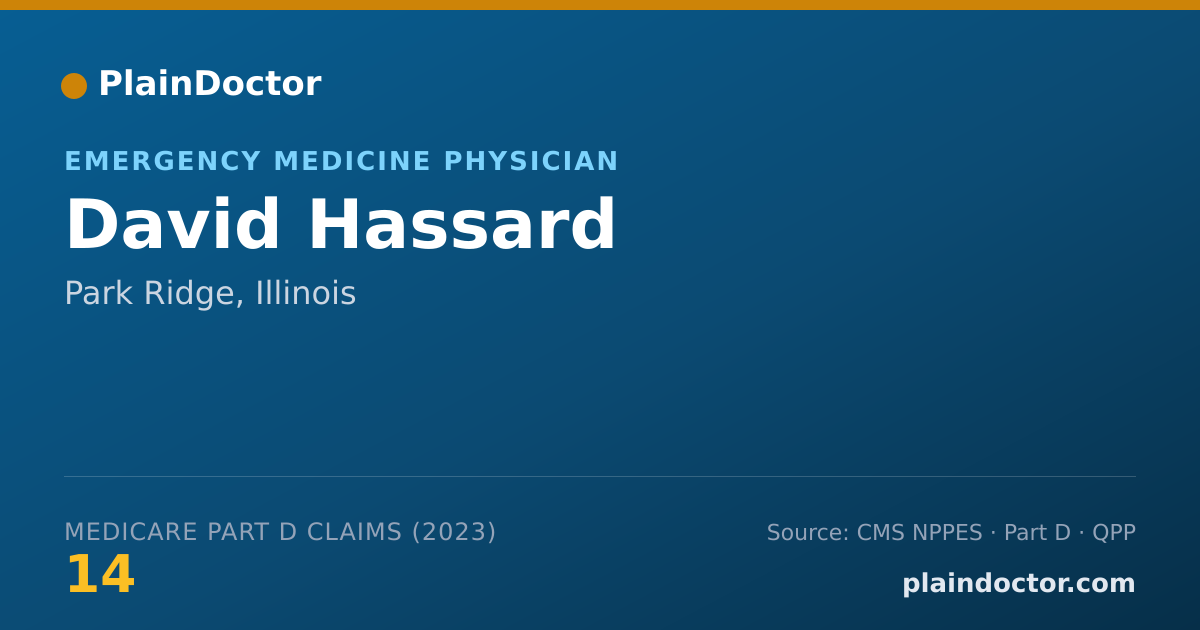 Shareable card for David Hassard - Emergency Medicine Physician, Park Ridge, IL