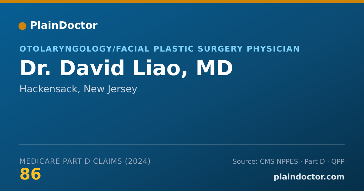 Shareable card for David Liao, MD - Facial Plastic Surgery Physician, Hackensack, NJ