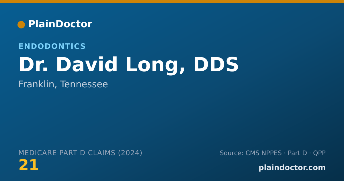 Shareable card for David Long, DDS - Endodontics, Franklin, TN