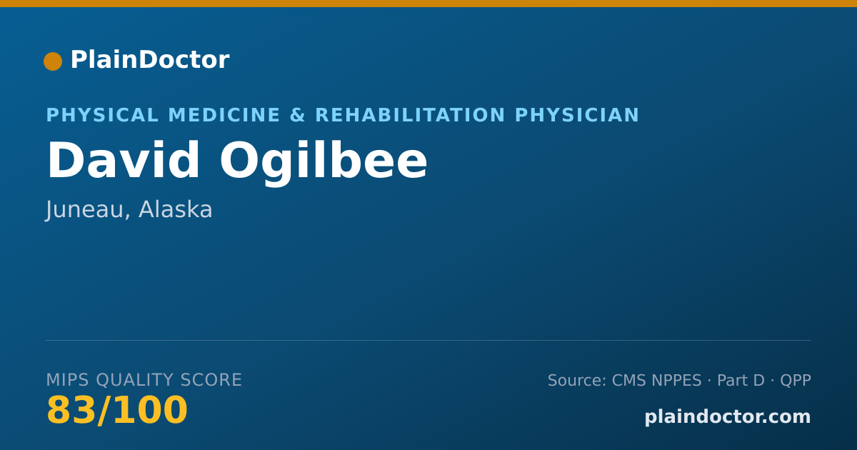 Shareable card for David Ogilbee - Physical Medicine & Rehabilitation Physician, Juneau, AK