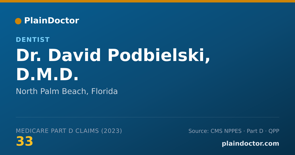 Shareable card for David Podbielski, D.M.D. - Dentist, North Palm Beach, FL