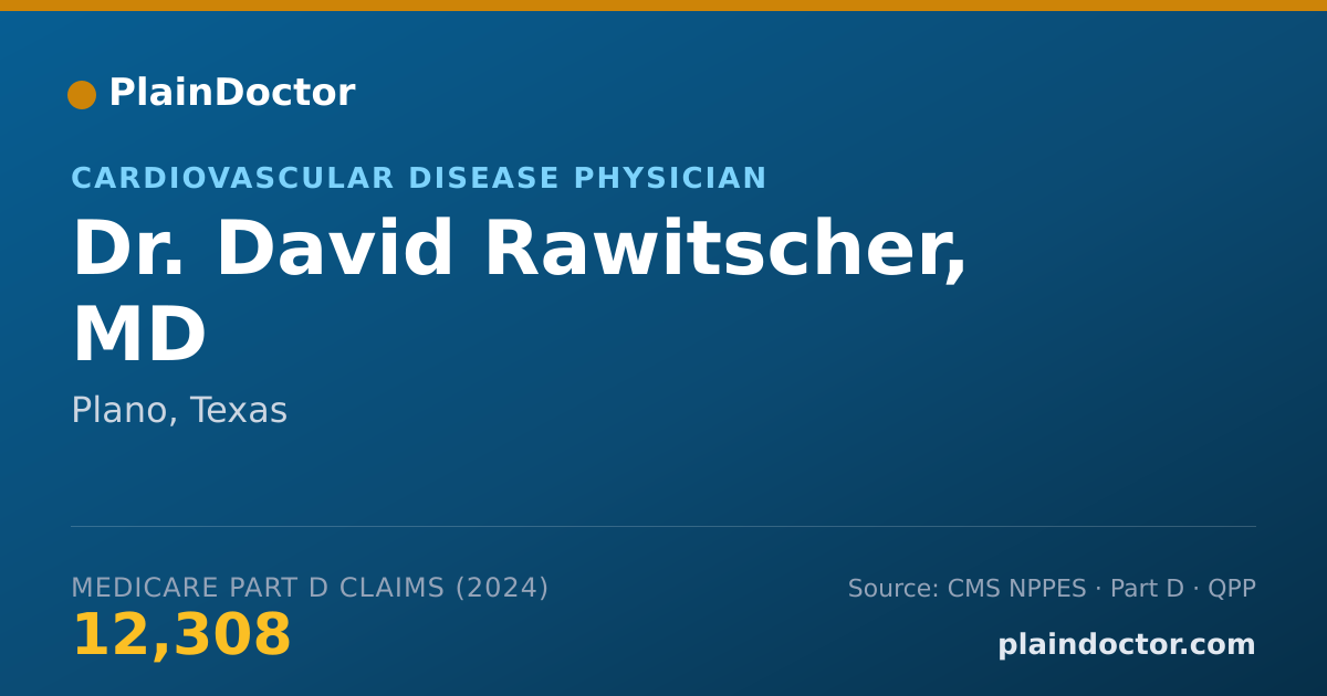 Shareable card for David Rawitscher, MD - Cardiovascular Disease Physician, Plano, TX