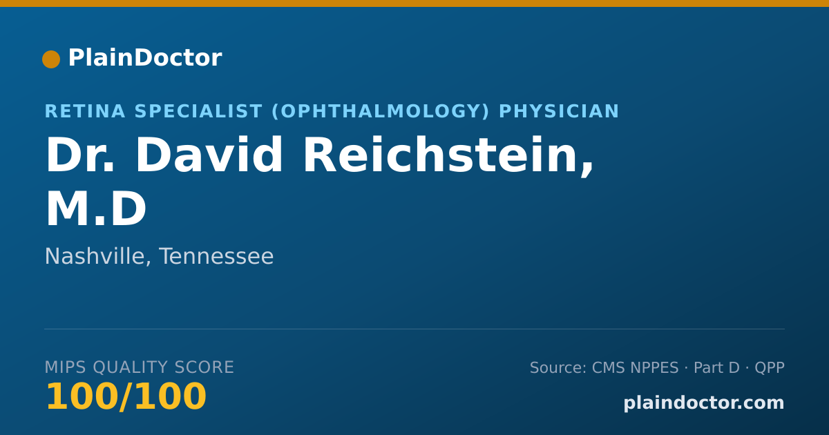 Shareable card for David Reichstein, M.D - Ophthalmology Physician, Nashville, TN
