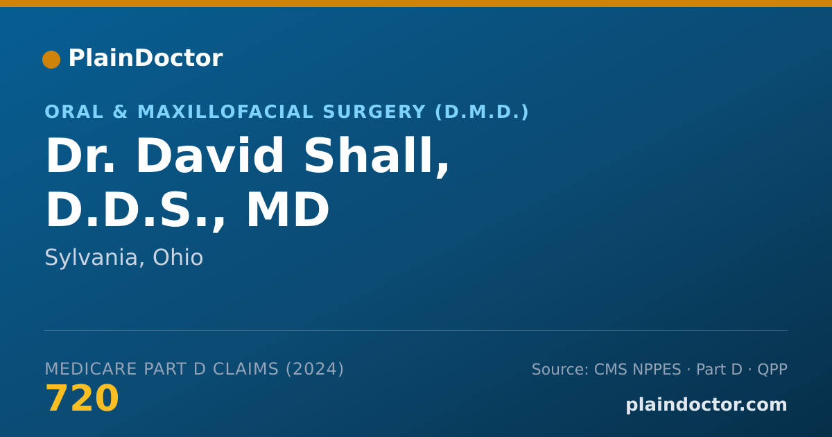 Shareable card for David Shall, D.D.S., MD - Oral and Maxillofacial Surgery (Dentist), Sylvania, OH