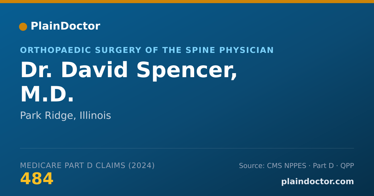 Shareable card for David Spencer, M.D. - Orthopaedic Surgery of the Spine Physician, Park Ridge, IL