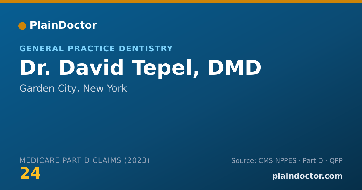 Shareable card for David Tepel, DMD - General Practice Dentistry, Garden City, NY